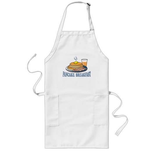 パンケーキベーコンジュースの募金活動 ロングエプロン (正面)