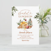 パンケーキホットココアクリスマスパーティーブライダルランチ 招待状 (スタンド正面)