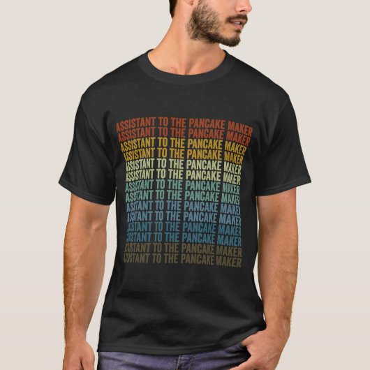 パンケーキメーカーのアシスタント Tシャツ (正面)