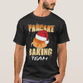 パンケーキメーカークリスマスパンケーキベーキングチーム Tシャツ (正面)