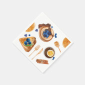 パンケーキモダンズキッチン美しい朝食 スタンダードカクテルナプキン (角)