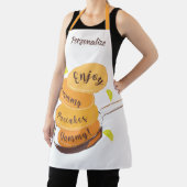 パンケーキユミー引用文ブレックファースト料理 エプロン (インサイチュ)