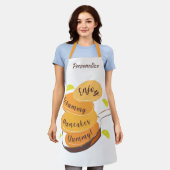 パンケーキユミー引用文ブレックファースト料理 エプロン (着用した状態)