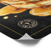 パンケーキレシピシャルボードキッチンアート ポスター (角)