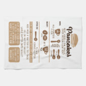 パンケーキレシピホリデーギフトティーキッチンタオル キッチンタオル (横)