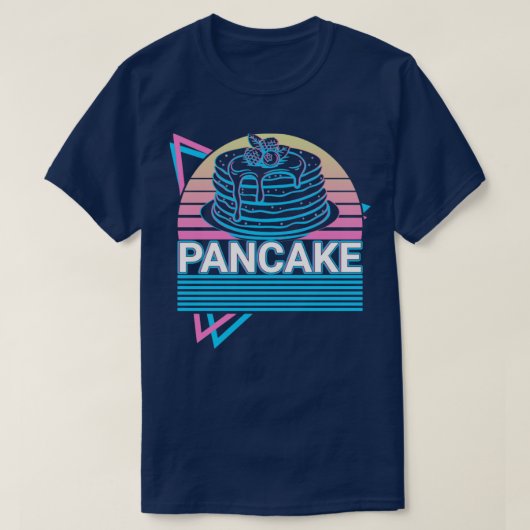 パンケーキレトロプレゼント Tシャツ (デザイン正面)