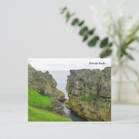 パンケーキロック、ニュージーランド南島 シーズンポストカード (スタンド正面)
