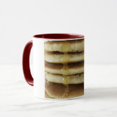 パンケーキ及びシロップのコーヒー・マグ マグカップ (正面左)