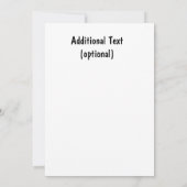 パンケーキ朝食の招待状 招待状 (裏面)