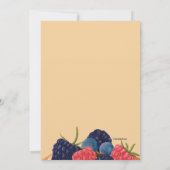 パンケーキ朝食の招待状 招待状 (裏面)