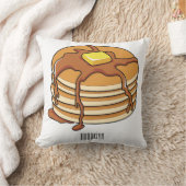 パンケーキ漫画イラストレーション クッション (ブランケット)