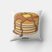 パンケーキ漫画イラストレーション クッション (裏面)