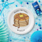 パンケーキ漫画イラストレーション ペーパープレート (パーティー)