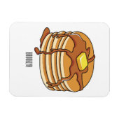 パンケーキ漫画イラストレーション マグネット (横)