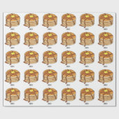 パンケーキ漫画イラストレーション ラッピングペーパー (フラット)