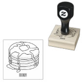 パンケーキ漫画イラストレーション ラバースタンプ (押印)