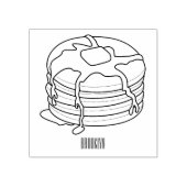 パンケーキ漫画イラストレーション ラバースタンプ (インプリント)