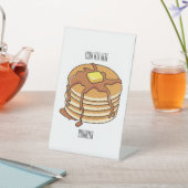 パンケーキ漫画イラストレーション 台座サイン (インサイチュ)