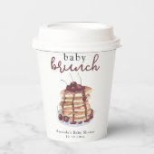 パンケーキ甘いさくらんぼベビーシャワー 紙コップ (正面)