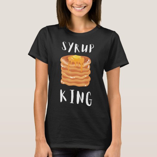 パンケーキ用シロップFlapping Flapjack Breakfast Pan Tシャツ (正面)