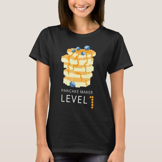 パンケーキ用シロップFlapping Flapjack Breakfast Pan Tシャツ (正面)