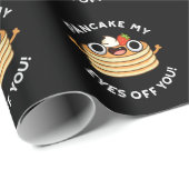 パンケーキ私の目オフあなたおもしろい食べ物プンダークBG ラッピングペーパー (ロールコーナー)