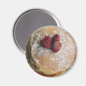パンケーキ粉砂糖とラズベリー磁石 マグネット (正面/裏面)