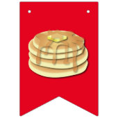 パンケーキ誕生日パーティーがかわいい子どもたちをフラップジャック バンティングフラッグ (第3の旗)