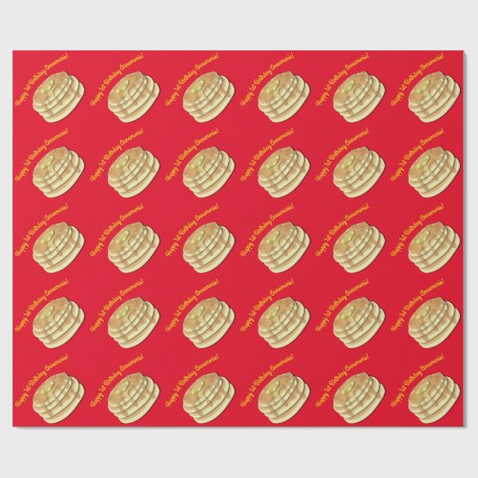 パンケーキ誕生日パーティーがかわいい子どもたちをフラップジャック ラッピングペーパー (フラット)