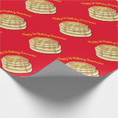 パンケーキ誕生日パーティーがかわいい子どもたちをフラップジャック ラッピングペーパー (角)