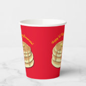 パンケーキ誕生日パーティーがかわいい子どもたちをフラップジャック 紙コップ (左)