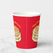 パンケーキ誕生日パーティーがかわいい子どもたちをフラップジャック 紙コップ (右)