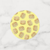 パンケーキ誕生日パーティーフラップジャックかわいい子供たち コンフェッティ (スモール正面)