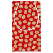 パンケーキ誕生日パーティーフラップジャックかわいい子供たち スモールペーパーバッグ (裏面)