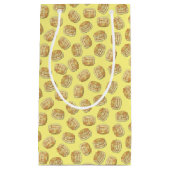 パンケーキ誕生日パーティーフラップジャックかわいい子供たち スモールペーパーバッグ (正面)