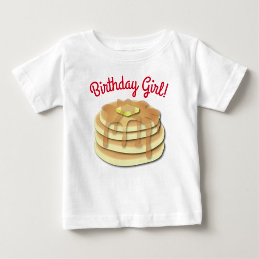 パンケーキ誕生日パーティー ベビーTシャツ (正面)