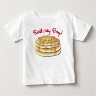 パンケーキ誕生日パーティー ベビーTシャツ