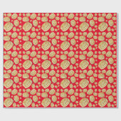 パンケーキ誕生日パーティー ラッピングペーパー (フラット)