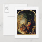 パンケーキ販売業者1650年～55年(パネル油) ポストカード (正面/裏面)