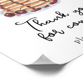 パンケーキ赤ちゃんシャワーありがとう ポスター (角)