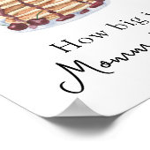 パンケーキ赤ちゃんシャワーお母さんの腹の大きさは？ ポスター (角)