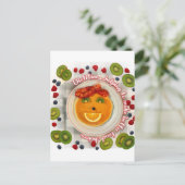 パンケーキ顔の栄養士 ポストカード (スタンド正面)