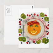 パンケーキ顔の栄養士 ポストカード (正面/裏面)