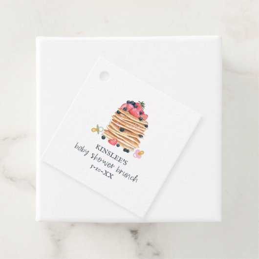 パンケーキ&おしゃれな赤ちゃんシャワーブランチ フェイバータグ (インサイチュ)