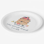 パンケーキ&おしゃれな赤ちゃんシャワーブランチ ペーパープレート (アングル)