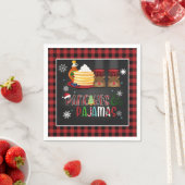 パンケーキ&パジャマスクリスマスパーティーナプキン スタンダードカクテルナプキン (インサイチュ)