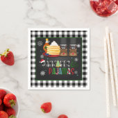 パンケーキ&パジャマスクリスマスパーティーナプキン – BB スタンダードカクテルナプキン (インサイチュ)