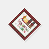 パンケーキ&パジャマスクリスマスパーティーナプキン – W スタンダードカクテルナプキン (角)