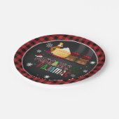 パンケーキ&パジャマスクリスマスパーティープレート ペーパープレート (アングル)