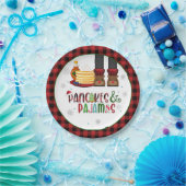 パンケーキ&パジャマスクリスマスパーティープレート- W ペーパープレート (パーティー)